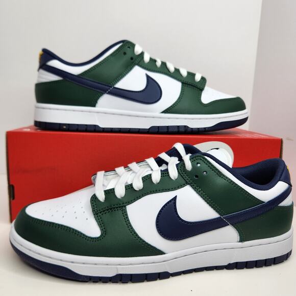 Nike Dunk Low Fir/Midnight Navy Size 10 Men - Picture 1 of 8